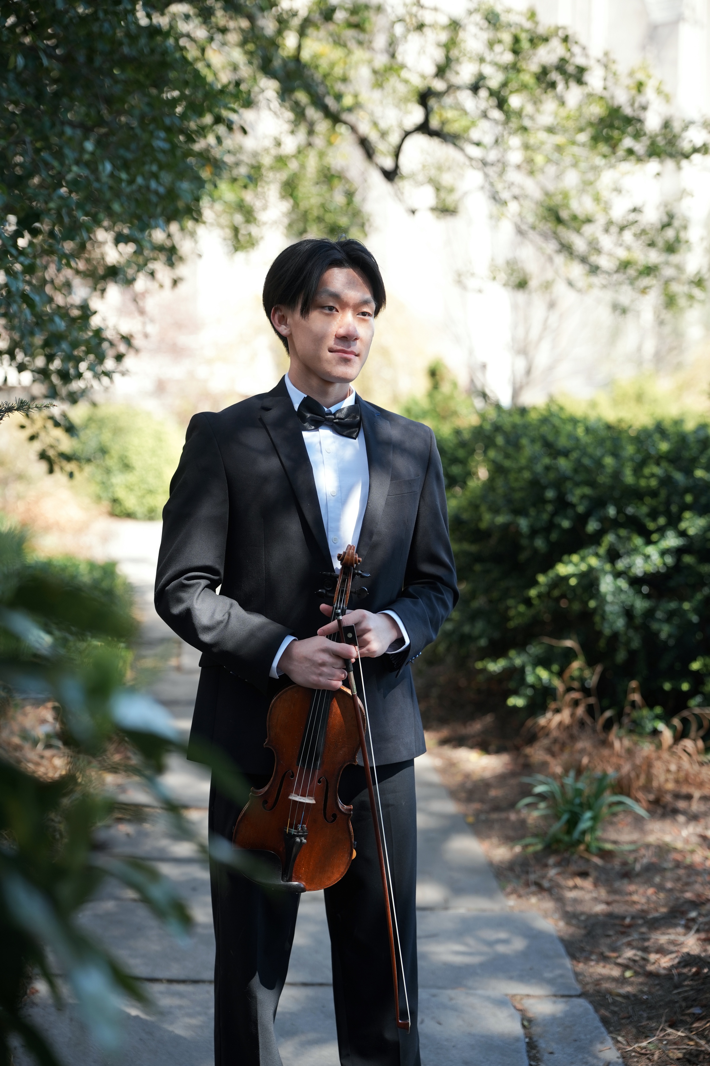 Bernie Sheng with his violin